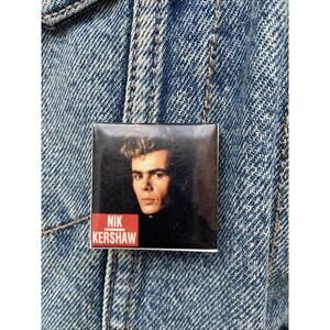 Nik Kershaw Pinback Vintage Button Badge British Pop Music Pin 80s Retro #096